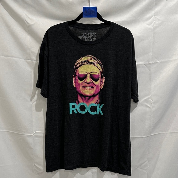Chive Tees Black 'Rock' Graphic T-Shirt - Picture 1 of 3